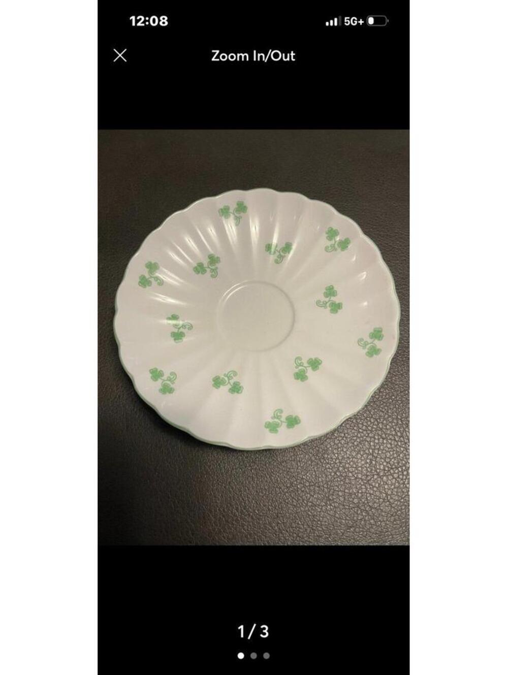 Shamrock (Dainty) by Shelley Saucer Fine Bone China from England